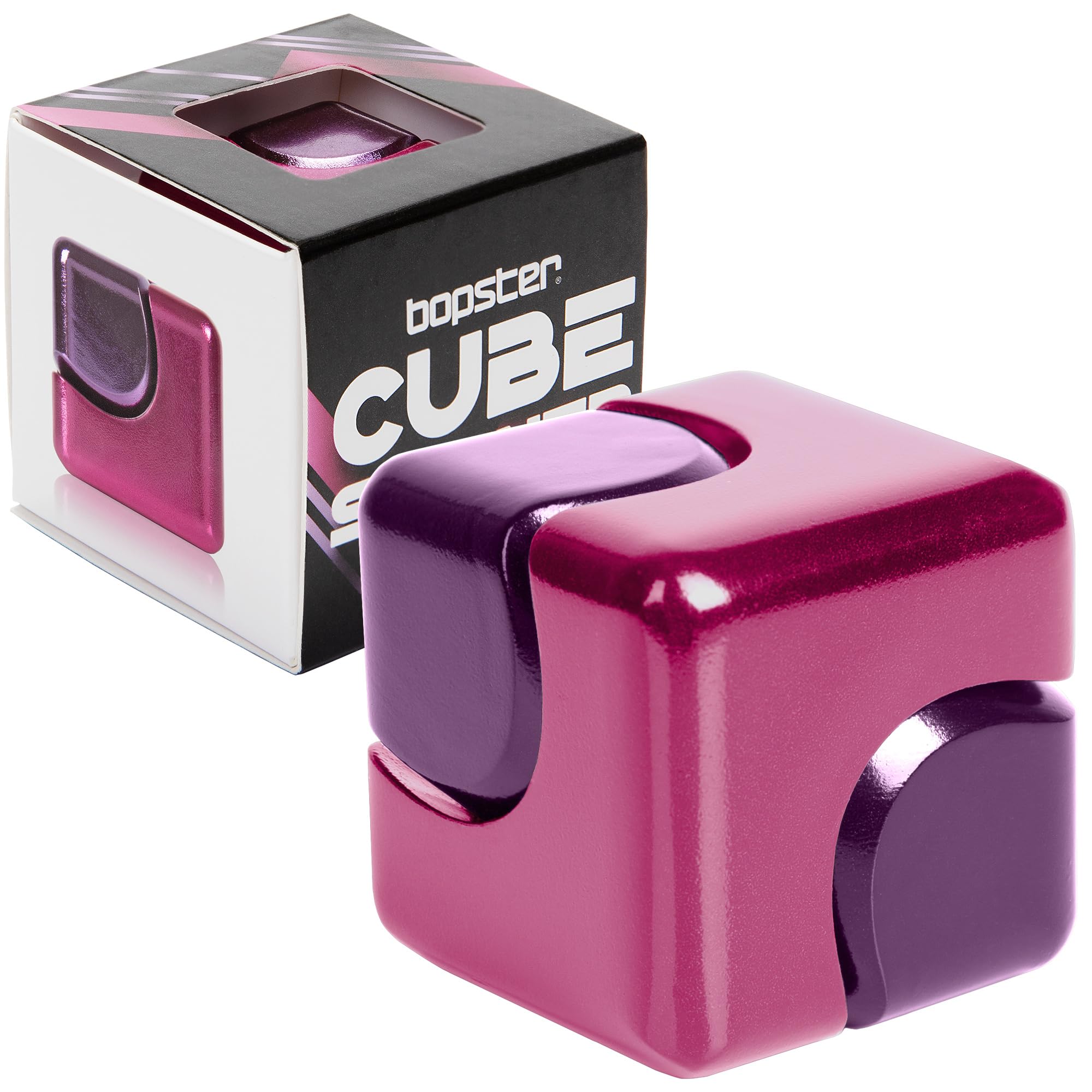 Fidget Spinner Fidget Cube Anodised Metal Hand Spinner Desk Toys Sensory Toys Stress And Anxiety Relief For Children and Adults ADHD ADD Autism - Pink / Purple