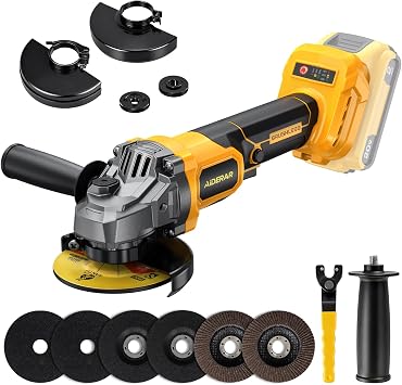 4-1/2" Cordless Angle Grinder Tool, Brushless Cordless Grinder For Dewalt 20V Max, With Quick-release Guard, 3-speed Control Tool Only, NO Battery/Charger