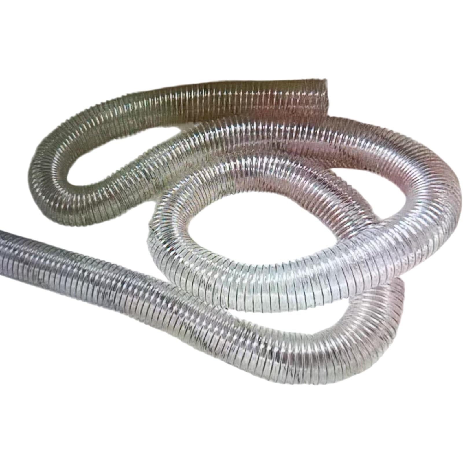 Flexible Transparent PU Dust Collection Hose, 180mm ID, 1m Length, 0.93-2mm Thickness, for Industrial Vacuum Extractor, 1 Pcs(1.5mm)