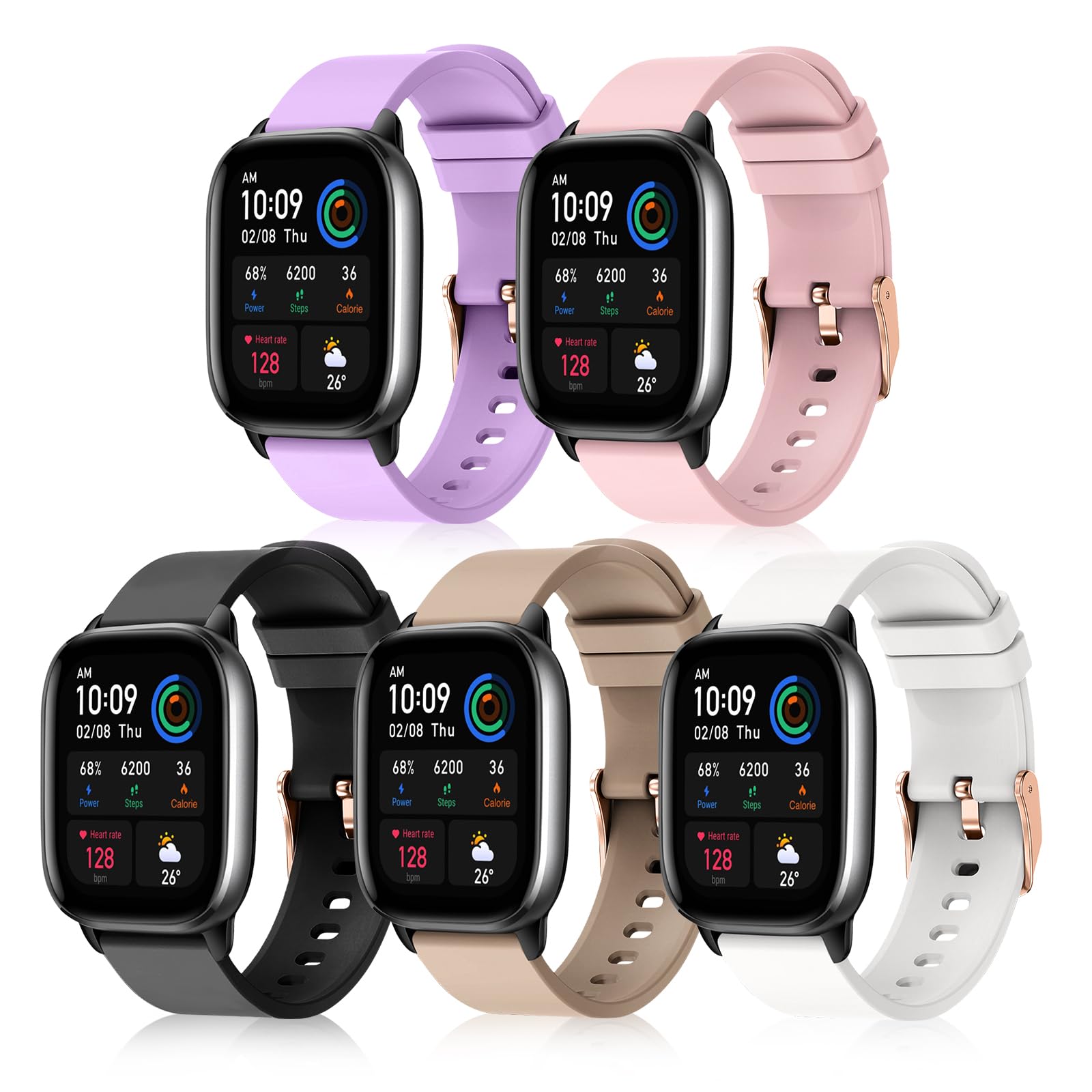 Cinturino Pelle 20mm Per Amazfit Active 2, GTR Mini, GTS 4 - Bracciale