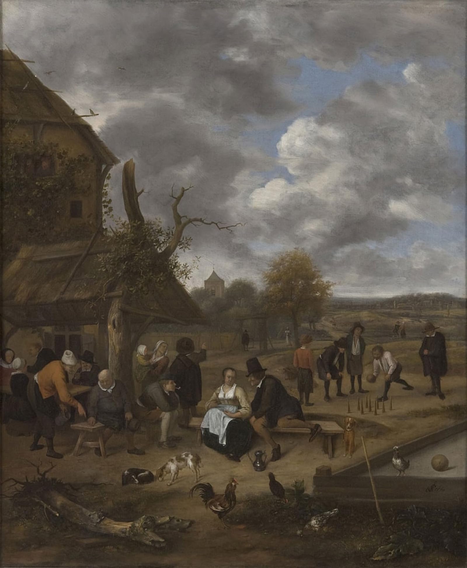 Pinturas Famosas Cuadro Arte Pared Jan Steen Lienzo Decorativo 60x90cm 5