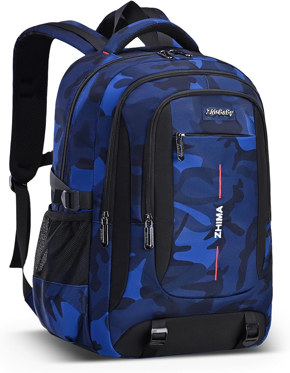 Tanou Backpack for Boys Teenagers, Large Capacity Primary School Bag for College, Boys College Bag, Fashionable Camouflage Pattern for School and Travel