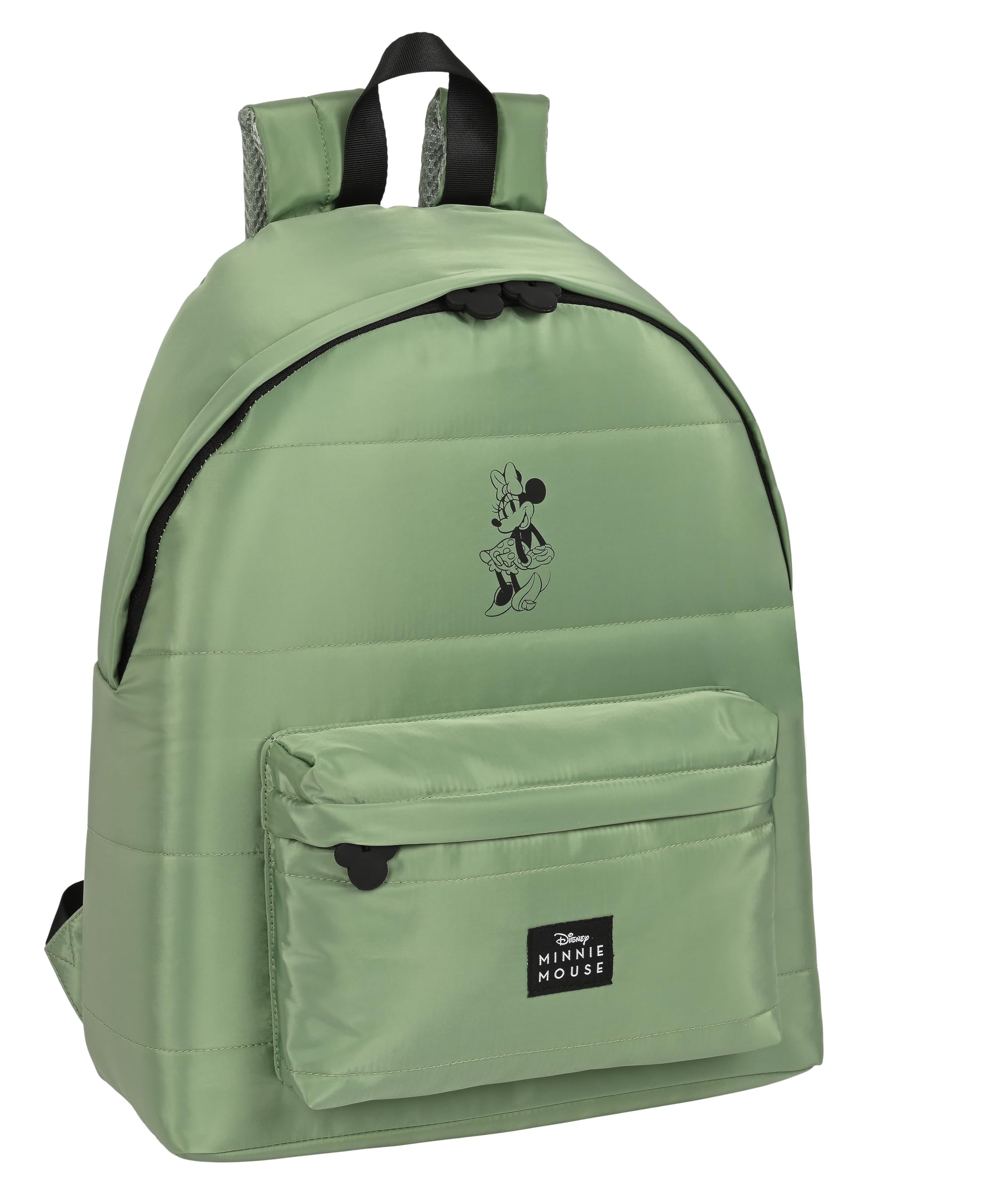Minnie Mouse Mint Shadow - Day Pack Per Bambini, Alta Qualità, Massima Resistenza, Comoda E Versatile, 33 X 15 X 42 Cm, Colore Verde Militare, Verde Militare, EstáNdar, Casual-image