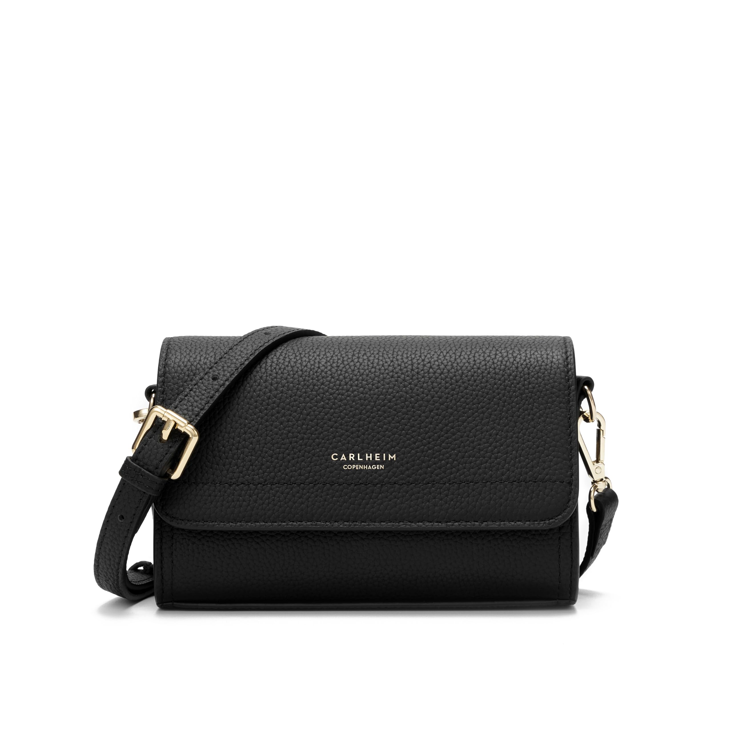 Carlheim, Gotland Genuine Leather collection, Scarlett Genuine Leather Handbag (Black), Black, Medium