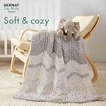 Bernat Baby Blanket Dappled Crocus Faerie Yarn - Ball of 300g/10.5oz - Polyester - 6 Super Bulky - 220 Yards - Knitting/Crochet