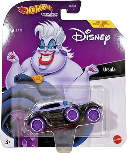 Miniatura 2 de Hot Wheels Disney Ursula 164 Coche fundido a troquel de La Sirenita