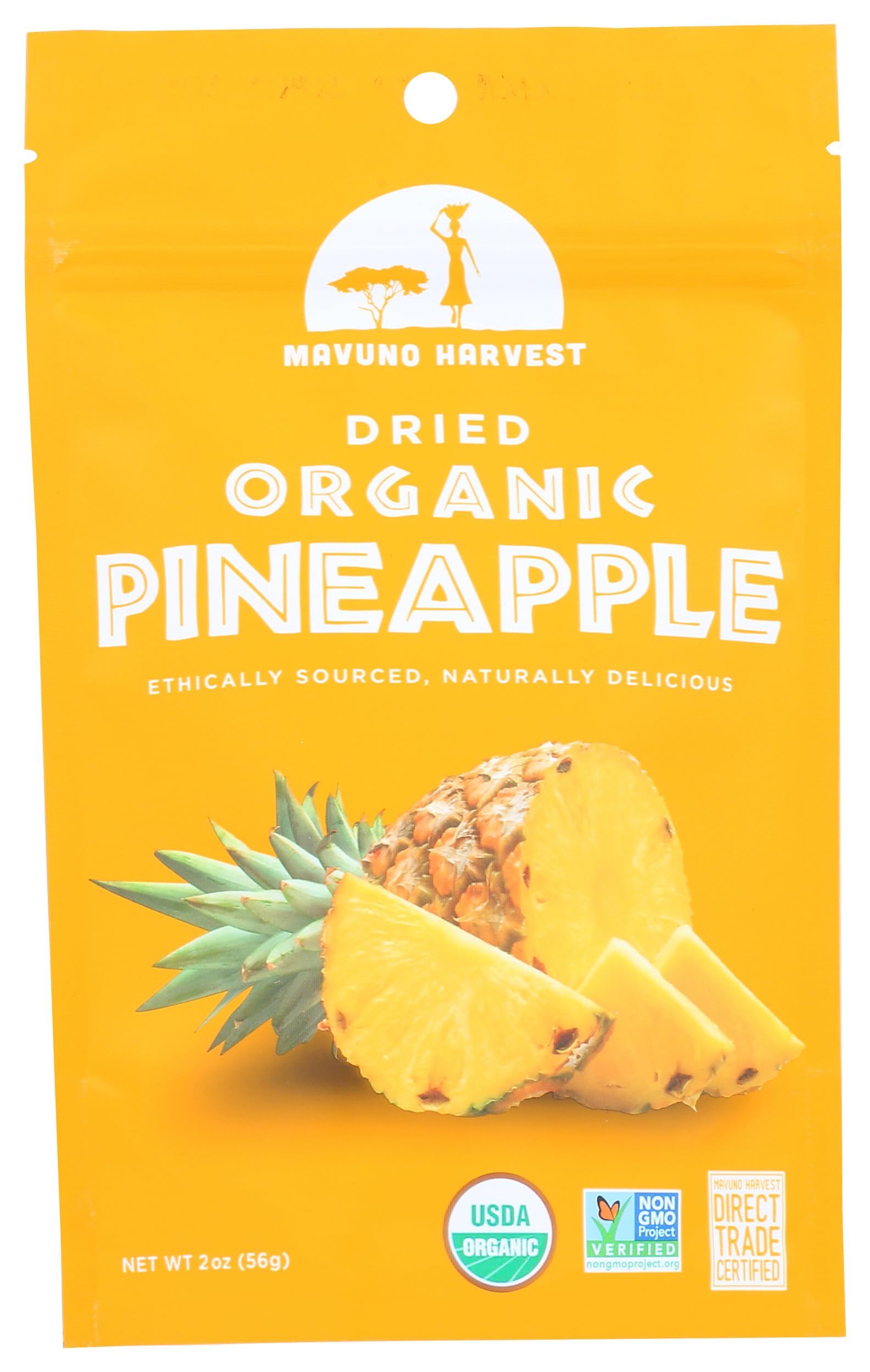 Gluten - Free Dried Pineapple - Case Of 6 - 2 Oz.