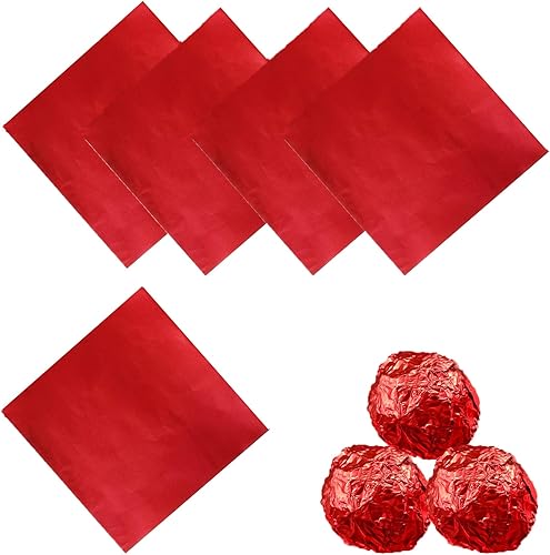 Miniatura 8 de 100 envoltorios de caramelo de aluminio, envoltorios de barra de caramelo de 4 x 4 pulgadas, envoltura cuadrada de papel de aluminio para barras de