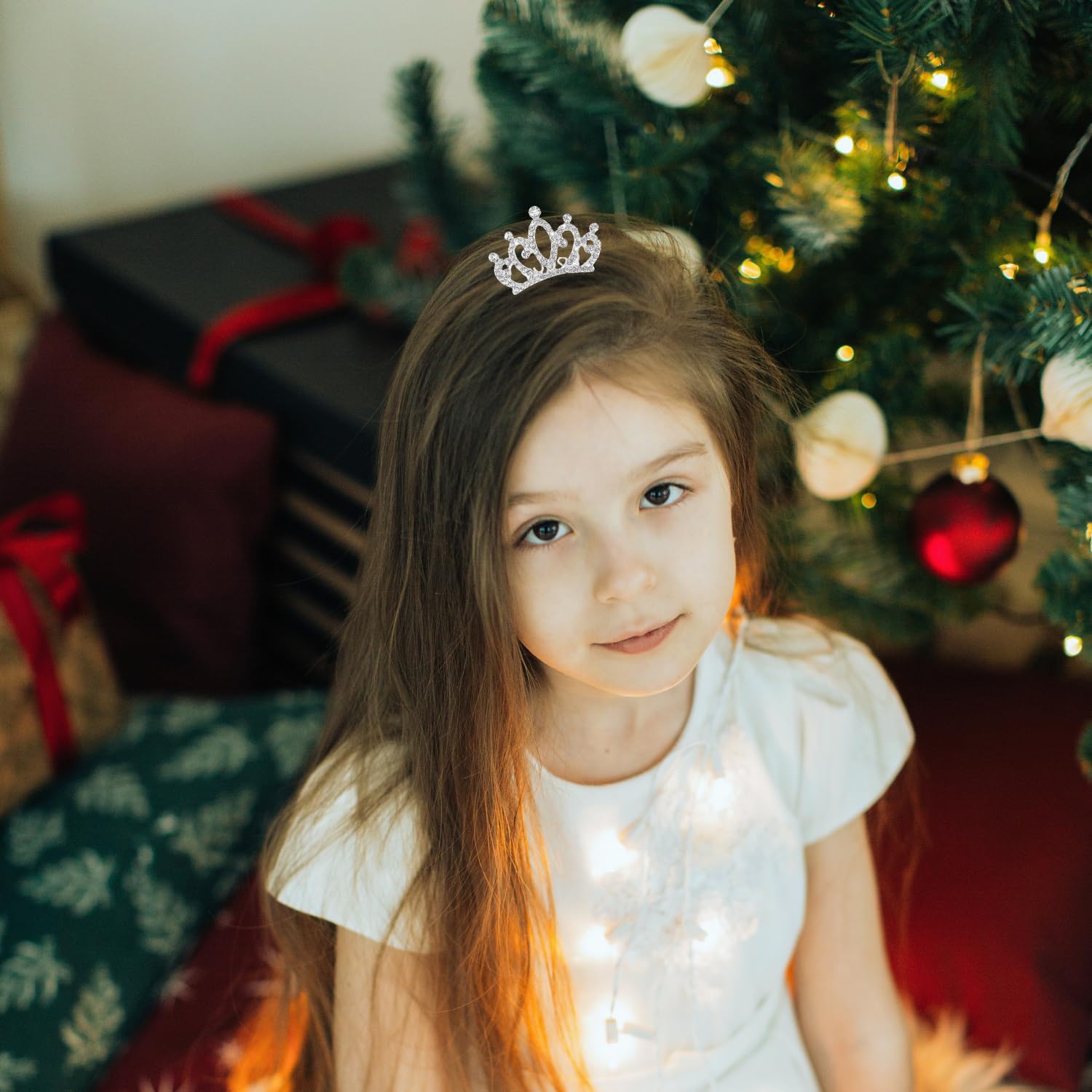 Pinzas para el cabello pequeñas con corona de tiara, Plástico, tiara pequeña 4