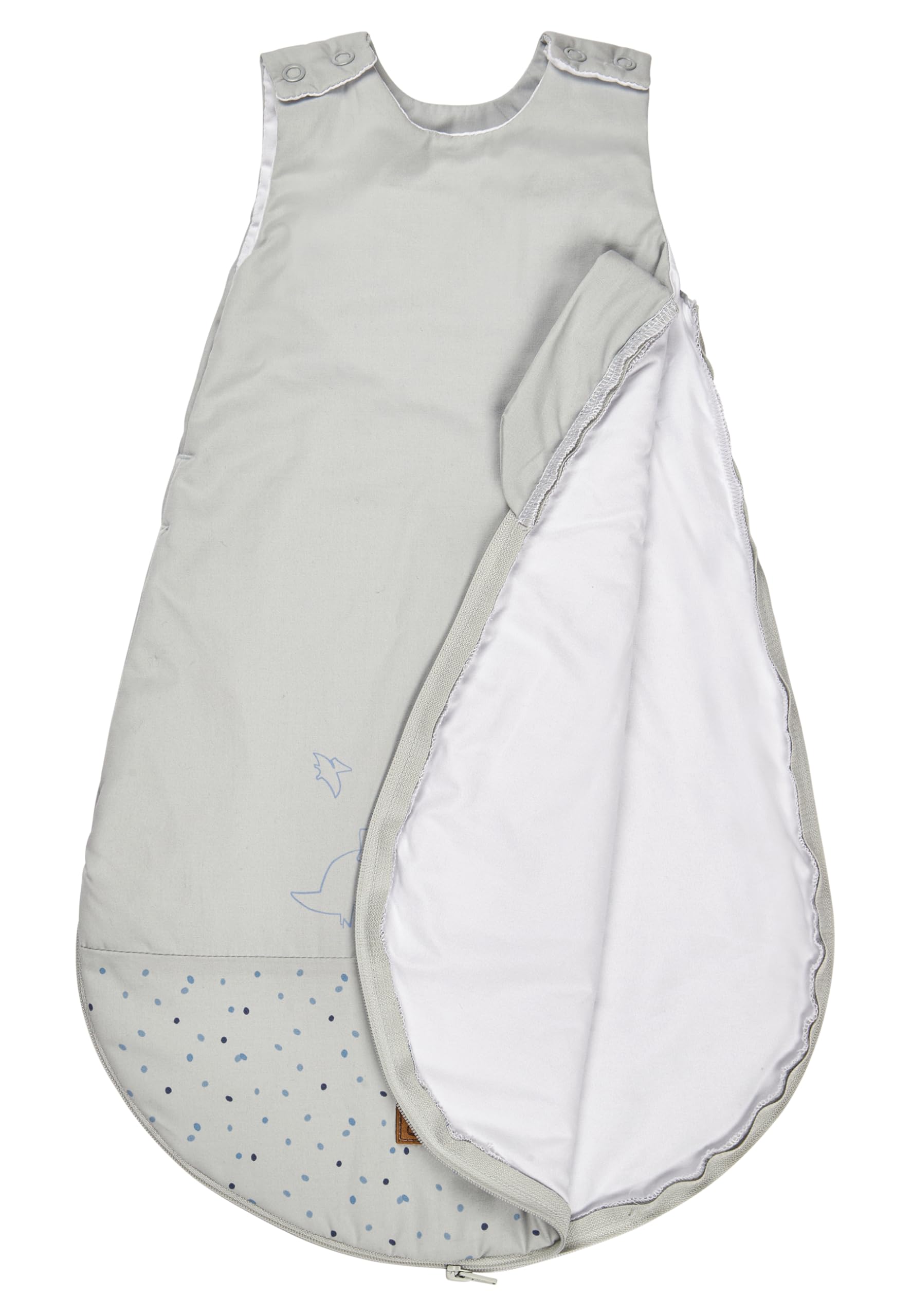 Sterntaler Babyschlafsack 62/68 Dino Rexi - Schlafsack leicht wattiert aus weichem Polycotton
