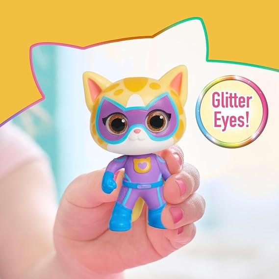 Disney Junior SuperKitties Su-Purr Charged Bitsy and Sparks Figure Set, Easter Basket Fillers, Gifts, Presents, Kids Toys for Ages 3 Up by Just Play, Kids Toys for Ages 3 Up by Just Play