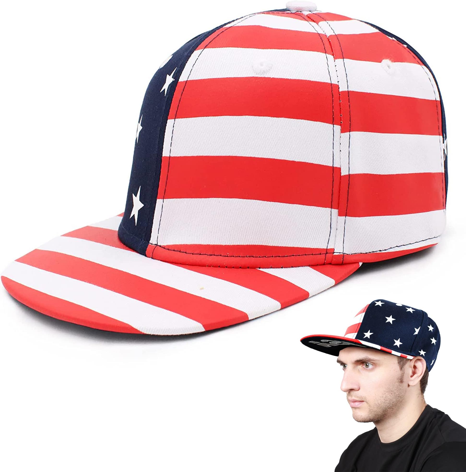 Unisex 3D Design Printed Hip Hop Cap with Adjustable Snapback Closer Men and Women