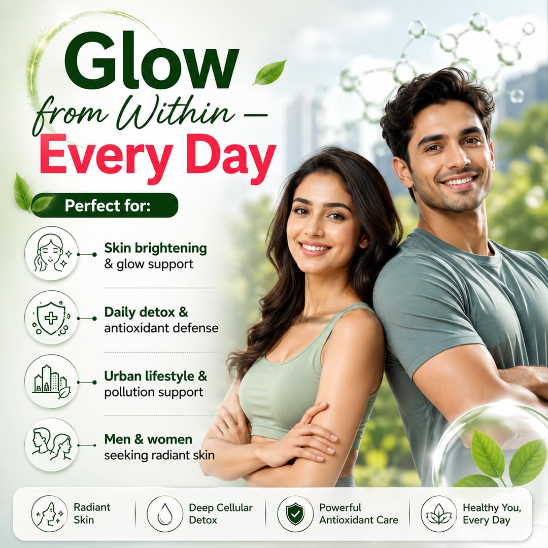 NATURYZ Liposomal Glutathione with Grape Seed Extract | Skin Brightening Supplement with Vitamin C, NAC & Alpha Lipoic Acid | Advanced Skin Radiance & Antioxidant Formula | Supports Brighter-Looking Skin, Collagen Protection & Cellular Health – 30 Veg Capsules — Amazon image 8