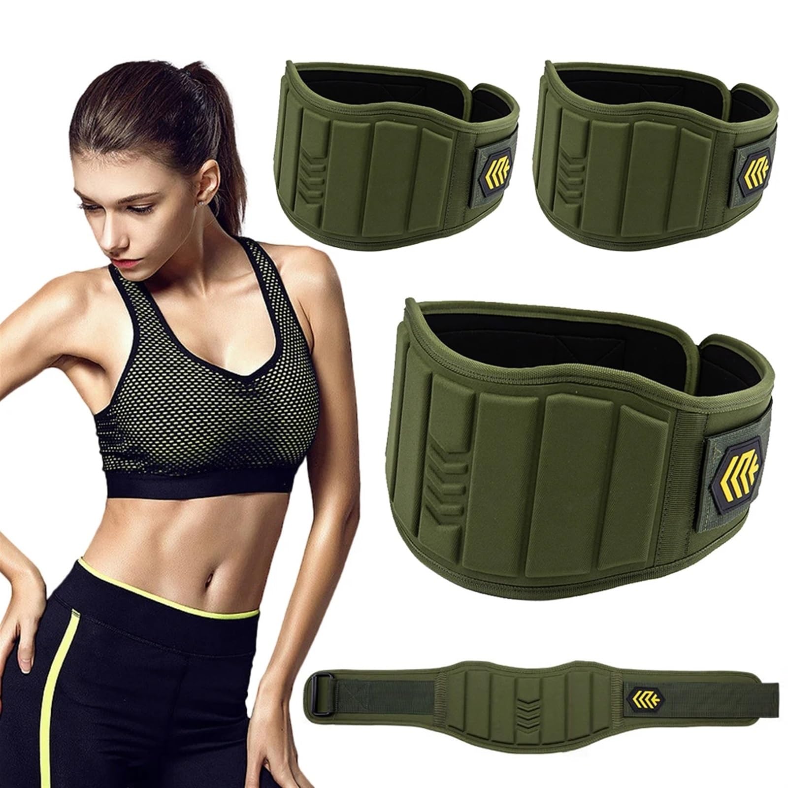 Cinturon Halterofilia Cinturón de fitness EVA levantamiento pesas soporte cintura ajustable for protección deportiva for hombres y mujeres para el Gimnasio