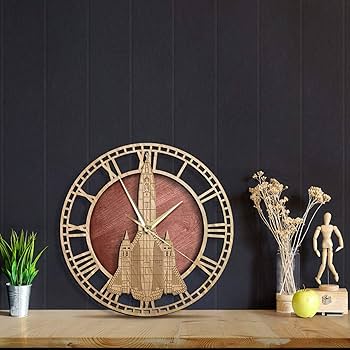 Amazon.co.jp: ウォールクロックSr-71ブラックバード航空木製ウォール