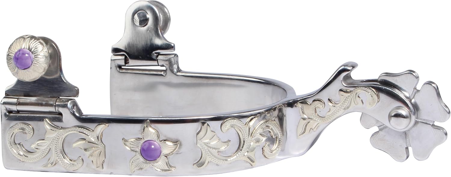 Professional's Choice Brittany Silver Floral SPUR