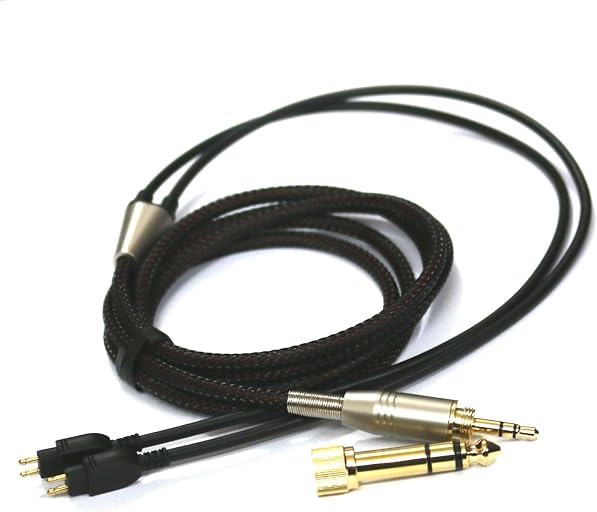 NewFantasia Replacement Audio Upgrade Cable Compatible with Sennheiser HD650, HD600, HD580, HD58X, HD660S, HD660S2, Massdrop HD6XX Headphones 1.2meters/4feet
