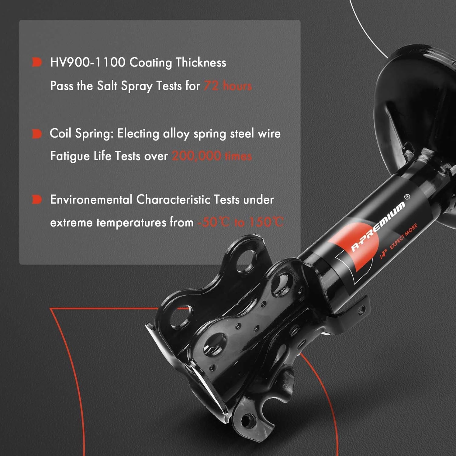 A-Premium Front Pair (2) Strut Assembly Compatible with Toyota Paseo 1992-1995, Tercel 1991-1994, Driver and Passenger Side