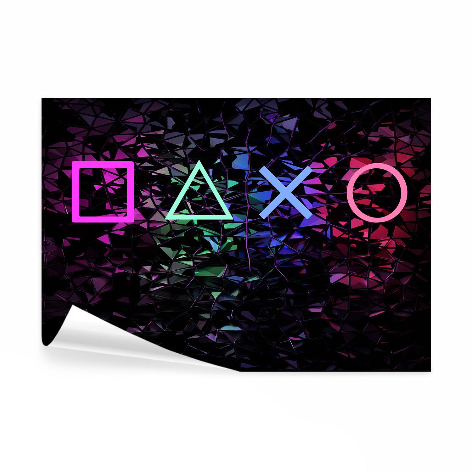 Papier peint panoramique intissé résistant aux UV et facile d'entretien style gamer