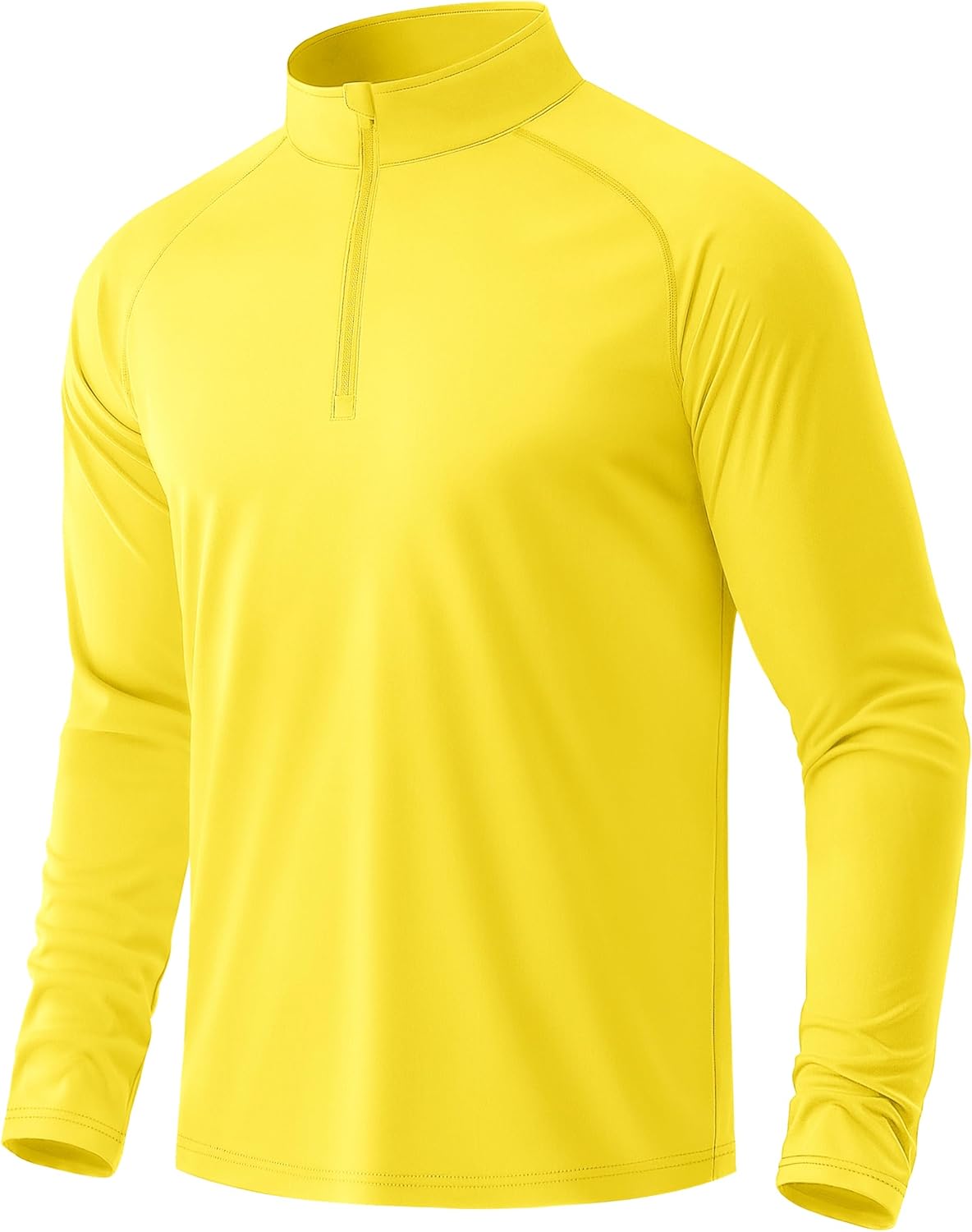 MAGCOMSEN Men's Long Sleeve Sun Shirts UPF 50+ Tees 1/4 Zip Up Fishing Running Rash Guard T-Shirts Outdoor Shirt