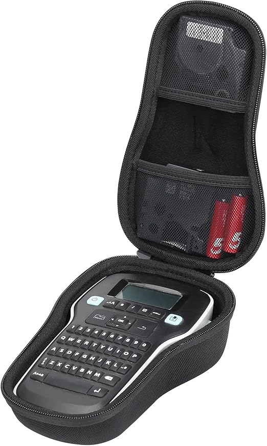 khanka Hard Travel Case Replacement for DYMO Label Maker | LabelManager 160 / 160E Portable Label Maker (Black)