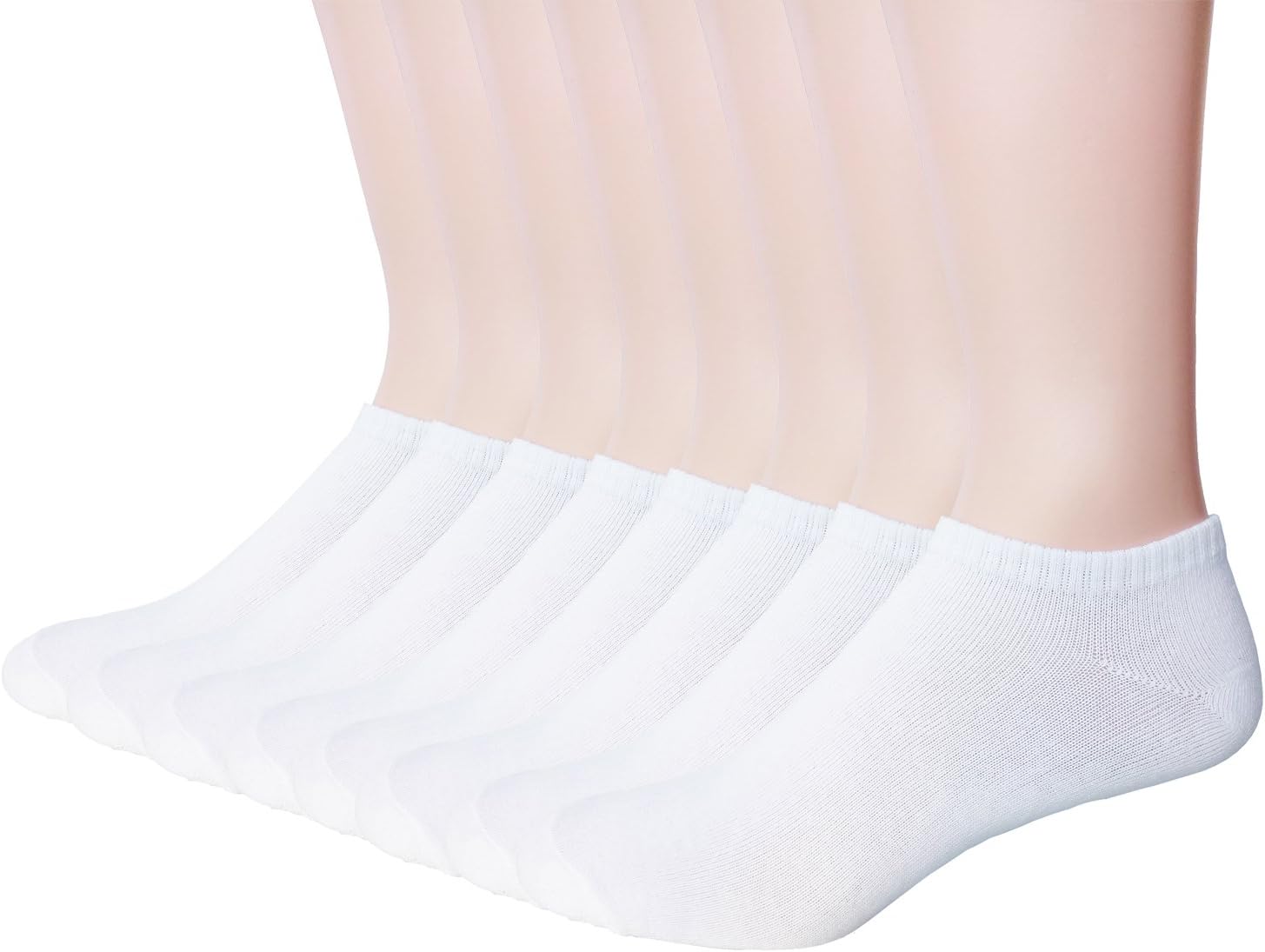 FORMEU Women's Ankle Socks 6/8 Pairs Low Cut Cotton Classic Casual Socks Slim-fit Non Slip Moisture Wicking Short Socks
