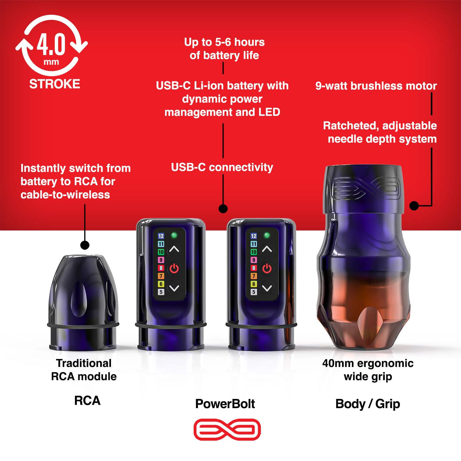 Amazon.com: FK Irons - EXO Modular Rotary Tattoo Machine with 2