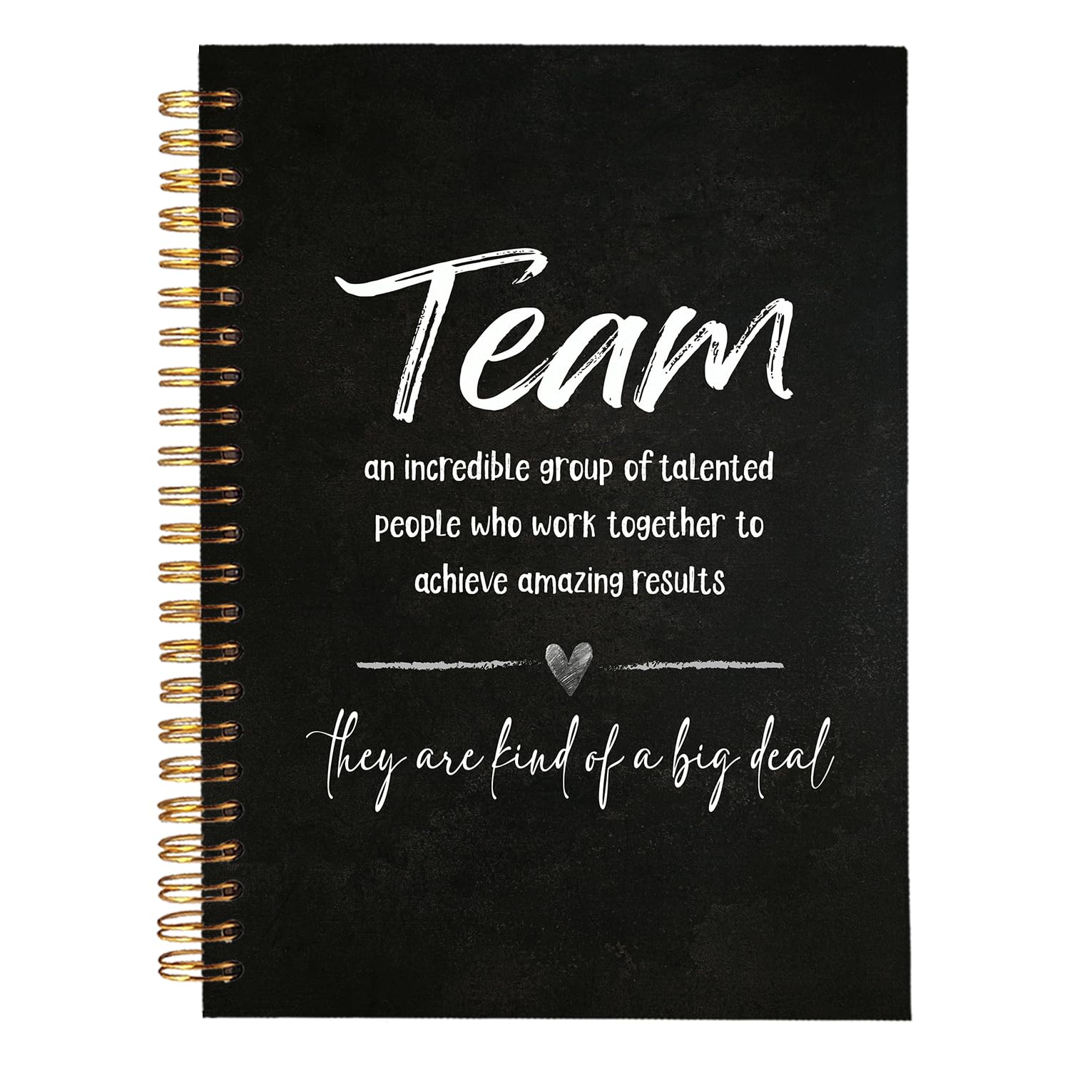 MOFUYU Cuaderno de agradecimiento del equipo, regalos de agradecimiento, cuaderno de reuniones para el trabajo con tapa dura, diario en espiral para compañeros de trabajo, suministros de construcción