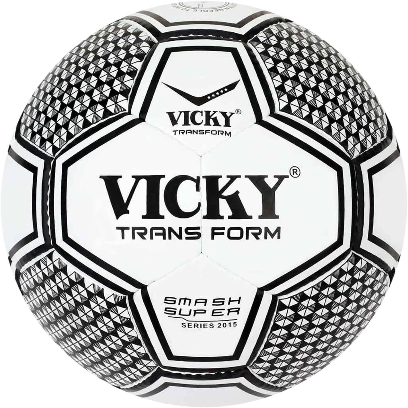 Vicky Smash Super Football, Size-5, Black-White
