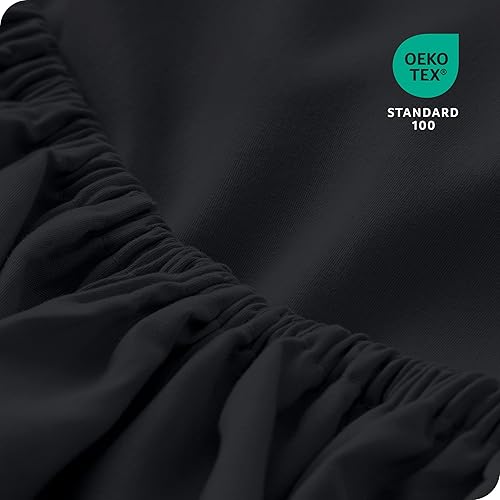 Miniatura 5 de Bare Home Paquete de 2 sábanas bajeras bajeras tamaño individual XL, microfibra 1800 ultra suave resistente a las arrugas, bolsillo profundo