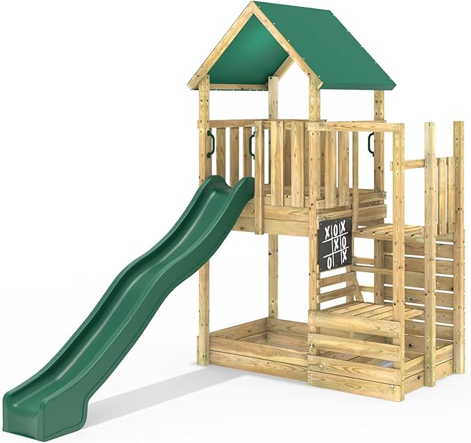 Rebo® Modular Wooden Climbing Frame Adventure Playset M11