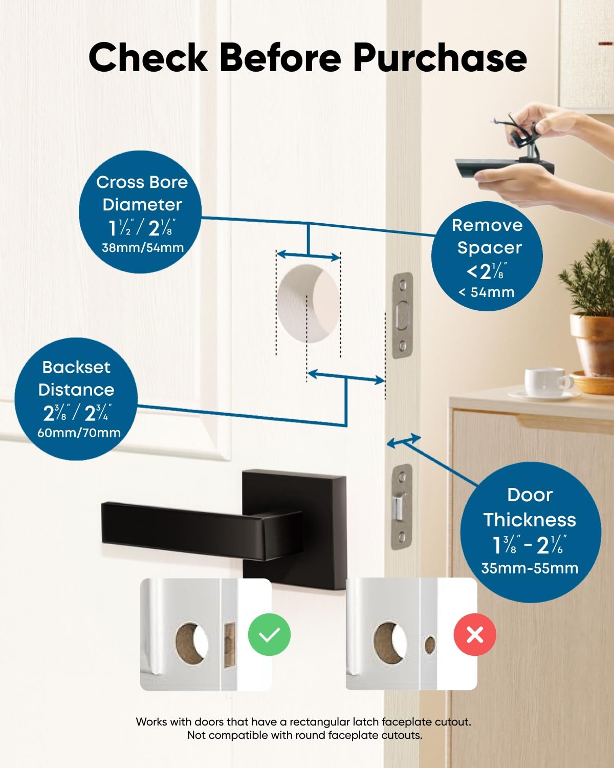 eufy Security Smart Lock C220, Serratura per porta d'ingresso senza chiave con impronte digitali, Wi-Fi integrato, Telecomando app, Serratura intelligente per porta d'ingresso, Impermeabile IP53