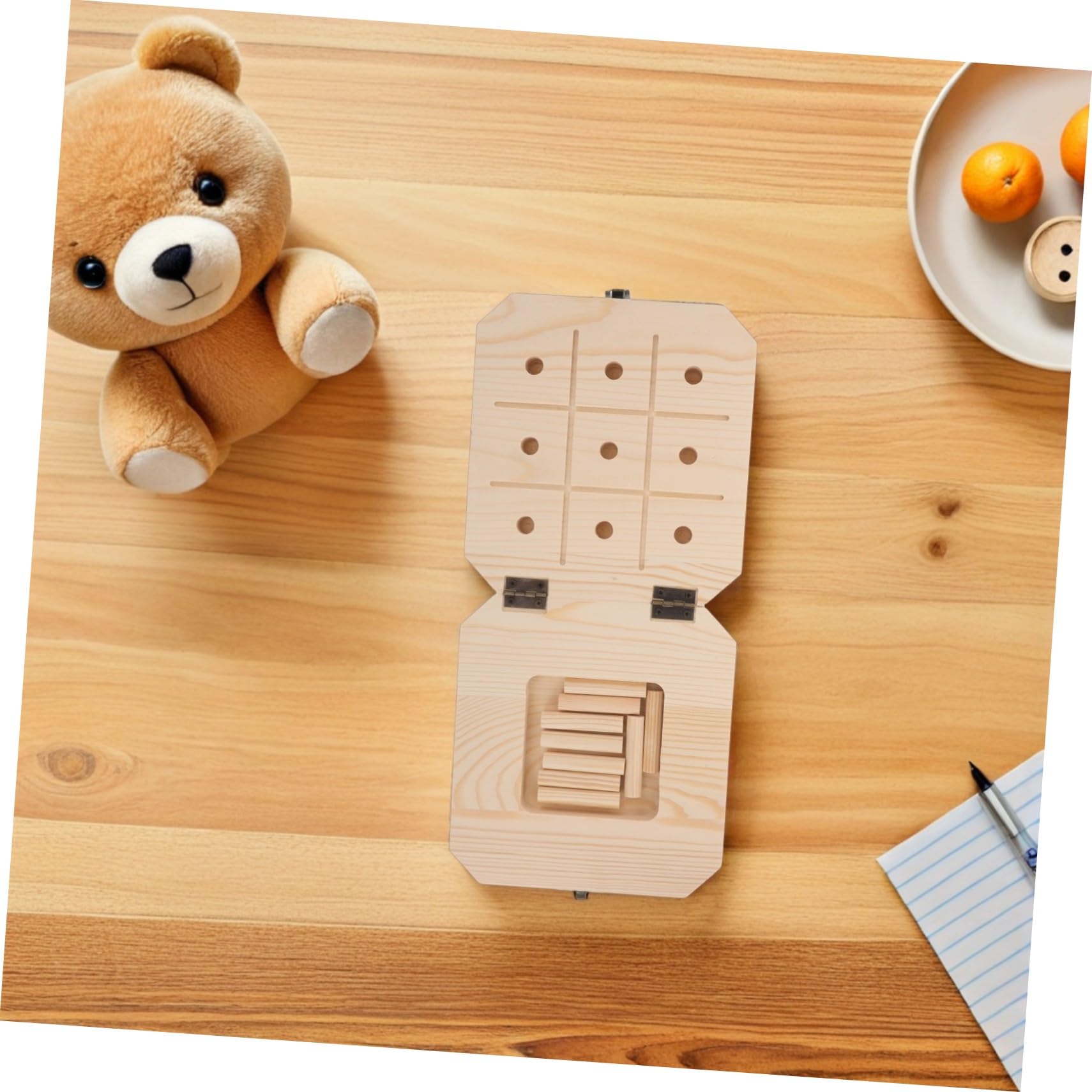 Juguetes Montessori de Madera para Pequeños Tablero Sensorial de Equilibrio y Bloques Apilables para Desarrollo Motriz y Coordinación Educativo para Preescolar Casa y Escuela