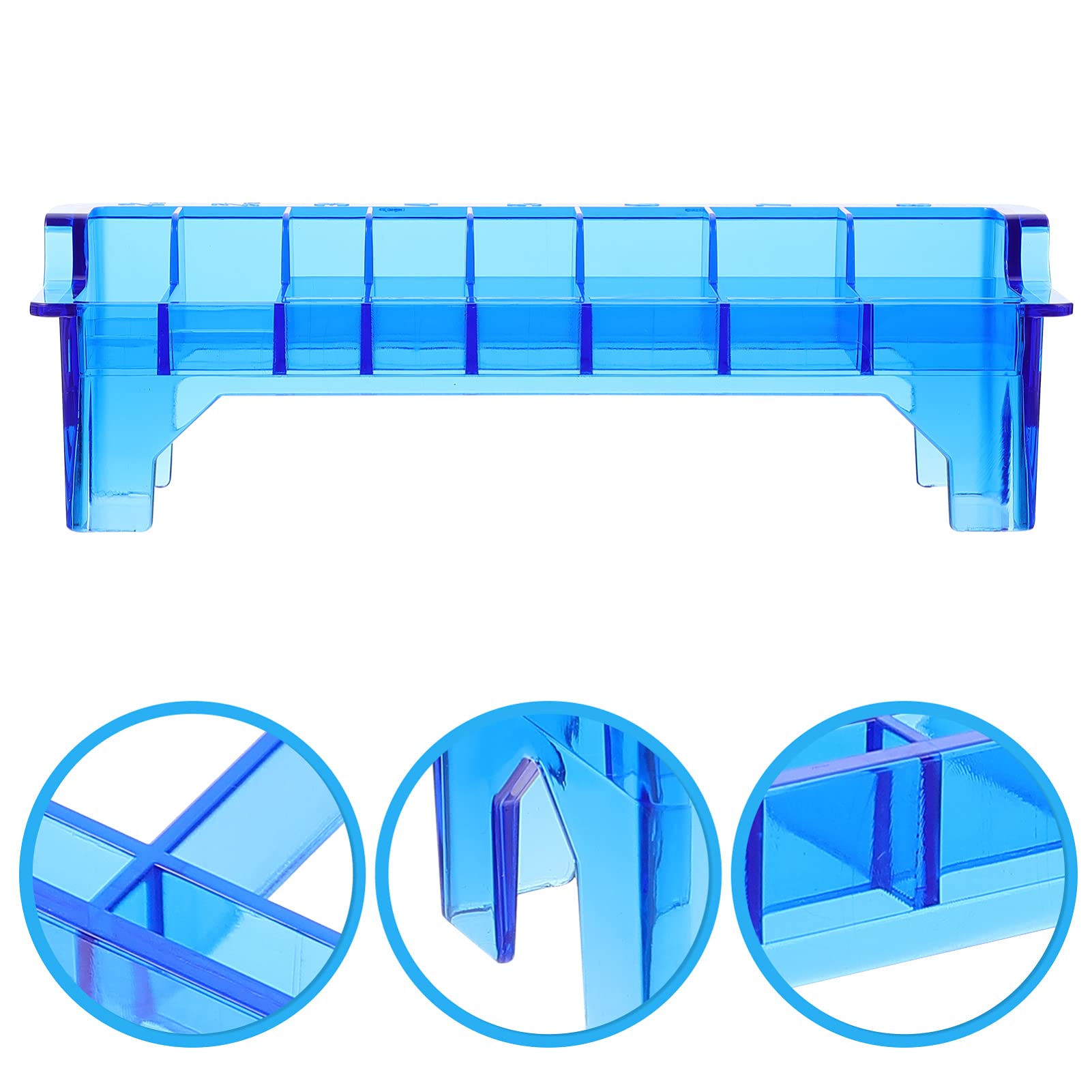 Healeved Caliper Display Box Comb Holder Hair Tools Box Comb Case Hair Clipper Guards Cutting