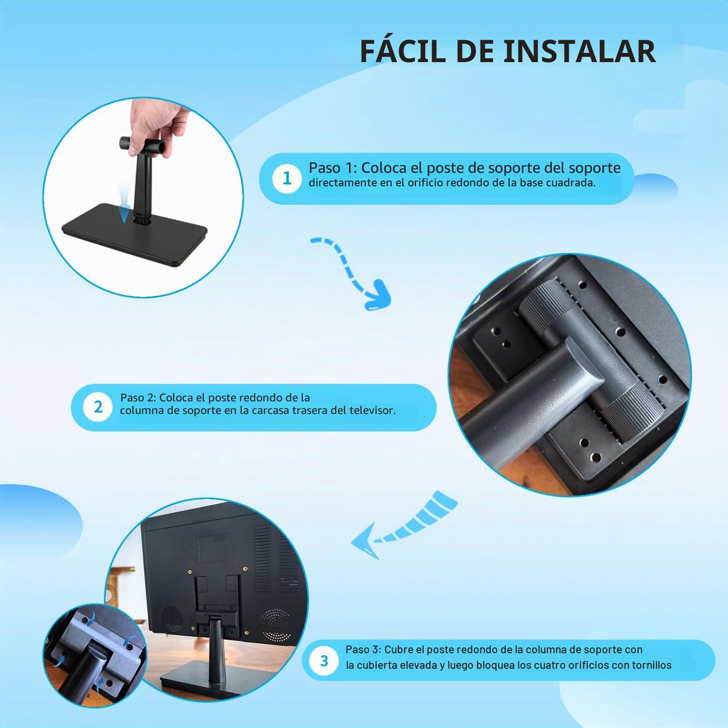 ZOSHING TV de Pantalla 1080P de 14 Pulgadas con Recepción de Visión Libre, Antena y Alimentación CA/CC 12V, Puertos HDMI-USB-VGA para Cámper/Monitores/Cocinas