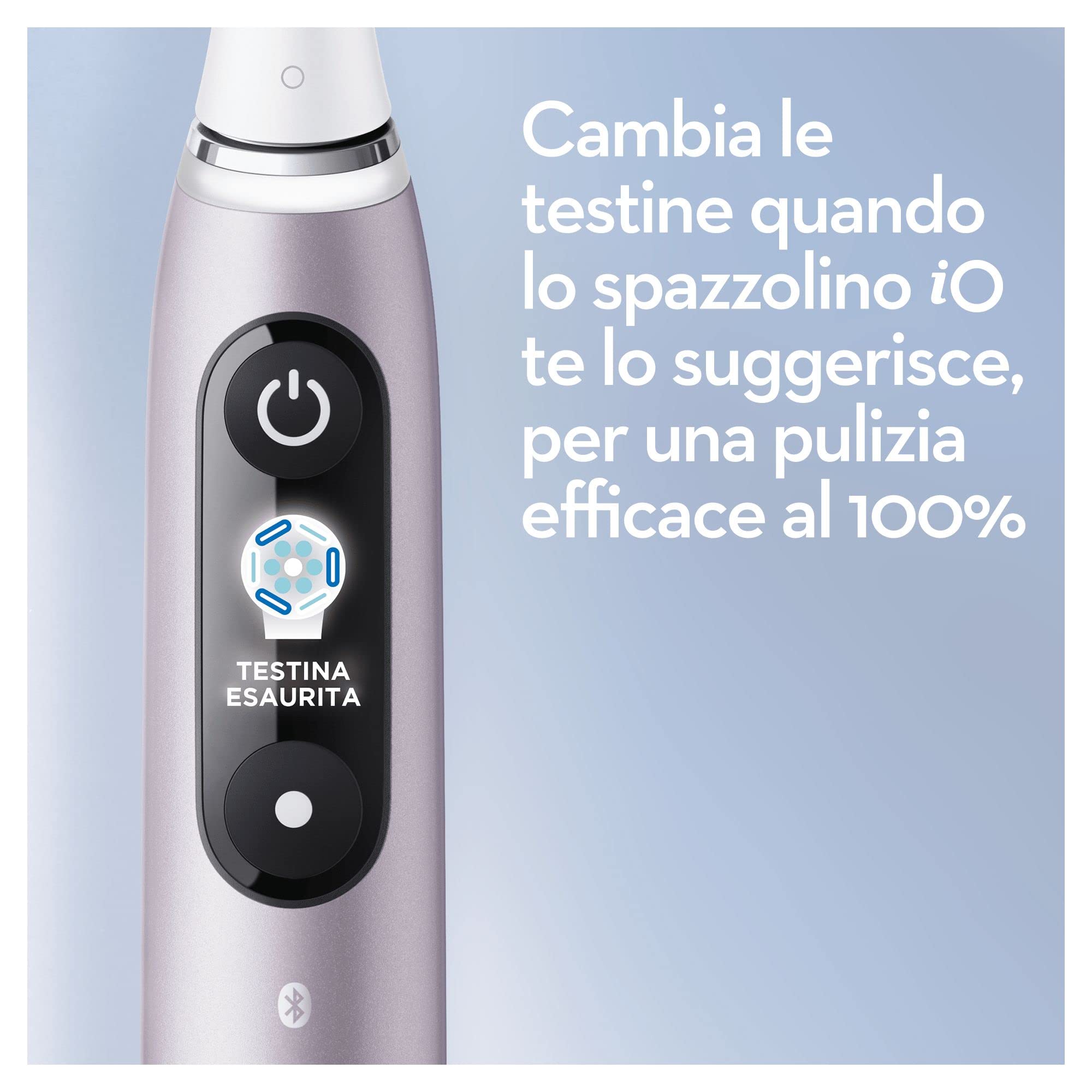 Oral-B Spazzolino Elettrico Ricaricabile iO9 Rosa Edizione Speciale, 1 Testina, 1 Astuccio Magnetico, 1 Custodia Da Viaggio Ricaricabile, 1 Spazzolino