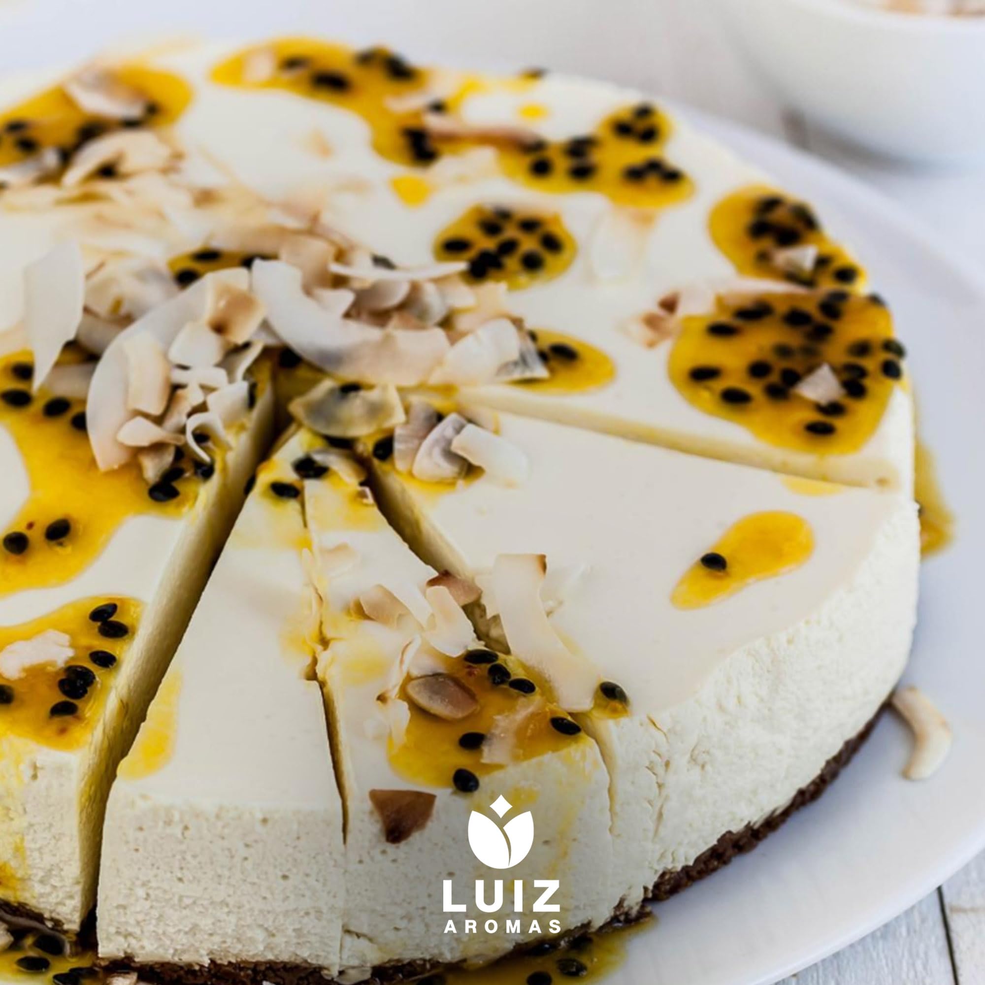 LUIZ AROMAS | Aroma Maracuyá - Aroma Alimentario en Gotas para dulces de Hornear, Pasteles, Bizcochos y Tartas | Producto Vegano sin Calorías y sin Azucar | Producto 100% Italiano (100g)