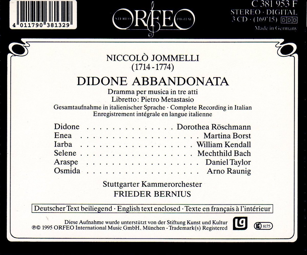 Jommelli - Didone abbandonata