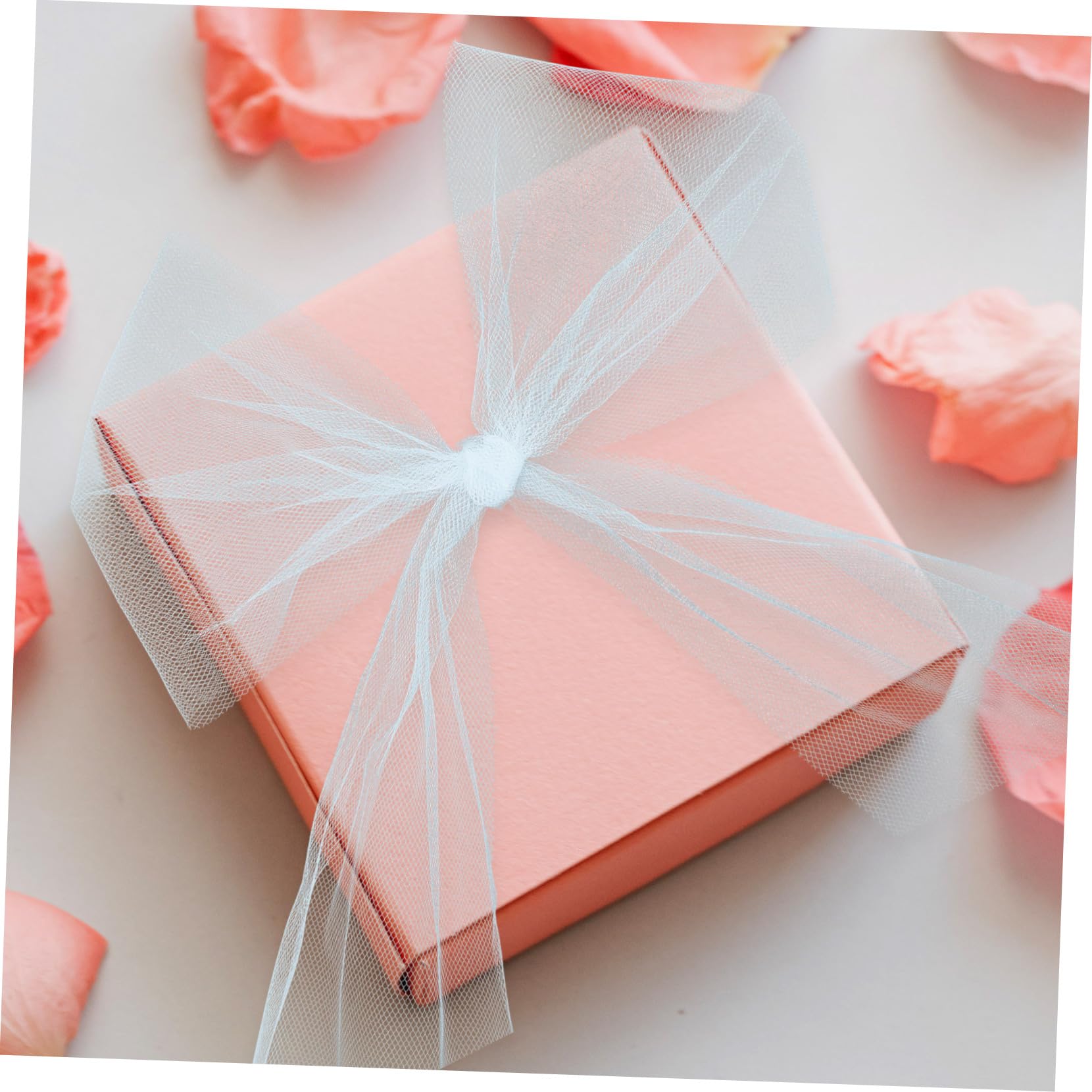 Uonlytech 5 Sätze Tüllband Pastellfarben Dekoratives Organza Material Für Diy Hochzeiten Partys Und Bastelprojekte Einfache Handhabung Und Vielseitige Verwendung 4 Rollen * 5