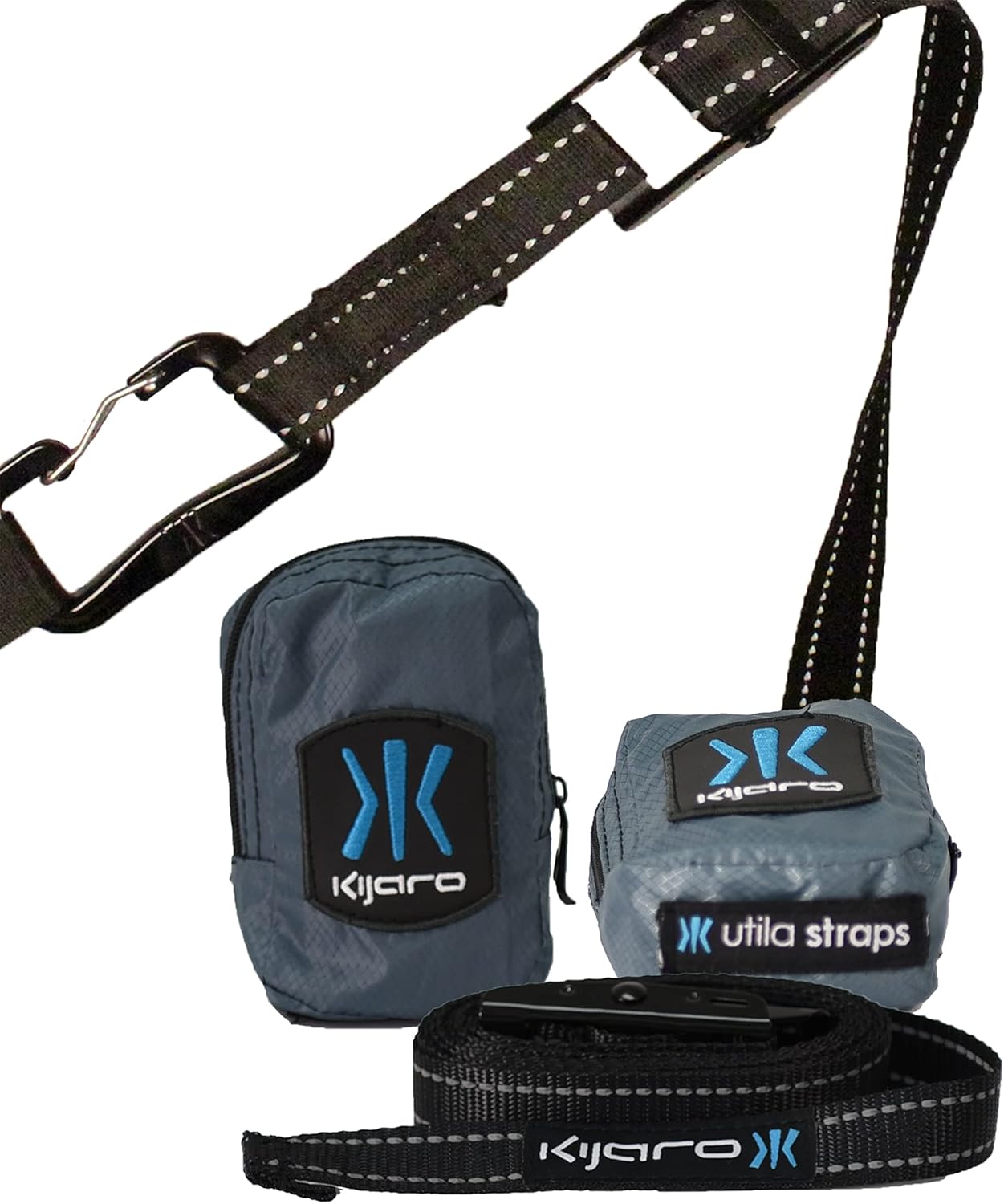 Kijaro Utila Hammock Straps, Tree Friendly, Extra Long Lightweight with Adjustable Snap Tight Buckle Hammock Straps