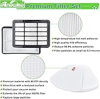 Vista 4 de Filtro de repuesto de vacío para Shark Navigator Lift-Away ZU503AMZ, NV350, NV351, NV352, NV355, NV356, NV357, NV358, NV360, UV540, UV440, 2