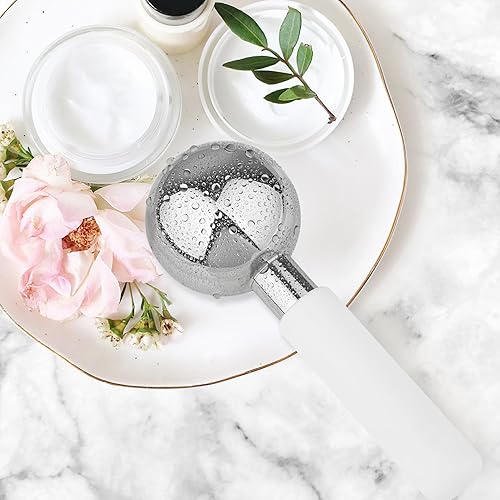 Miniatura 7 de Floraison - Varitas faciales irrompibles de acero inoxidable para cara, cuello y cuerpo, varillas criogénicas y rodillo frío para hinchazón y