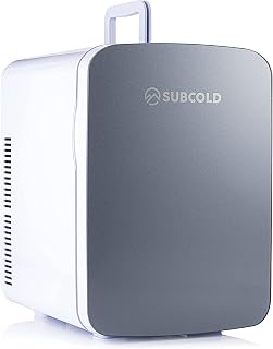 Subcold Ultra 15 Mini Fridge Cooler & Warmer | 3rd Gen | 15L capacity | Compact, Portable and Quiet | AC+DC Power Compatibility (Grey)