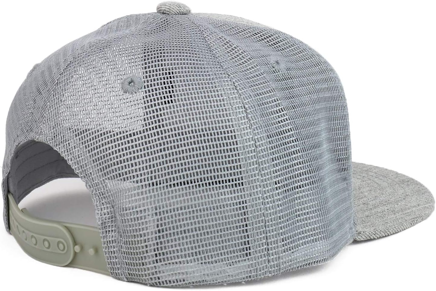 Youth Stylish Flat Bill Structured Mesh Back Snapback Trucker Cap - Image 3