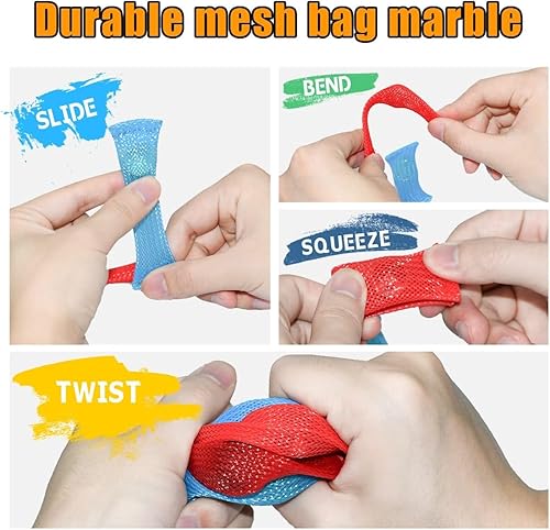 Miniatura 5 de Paquete de juguetes sensoriales antiestrés con cubo infinito, anillos magnéticos, almohadilla para juegos antiestrés, cadena Flippy y más, alivia el