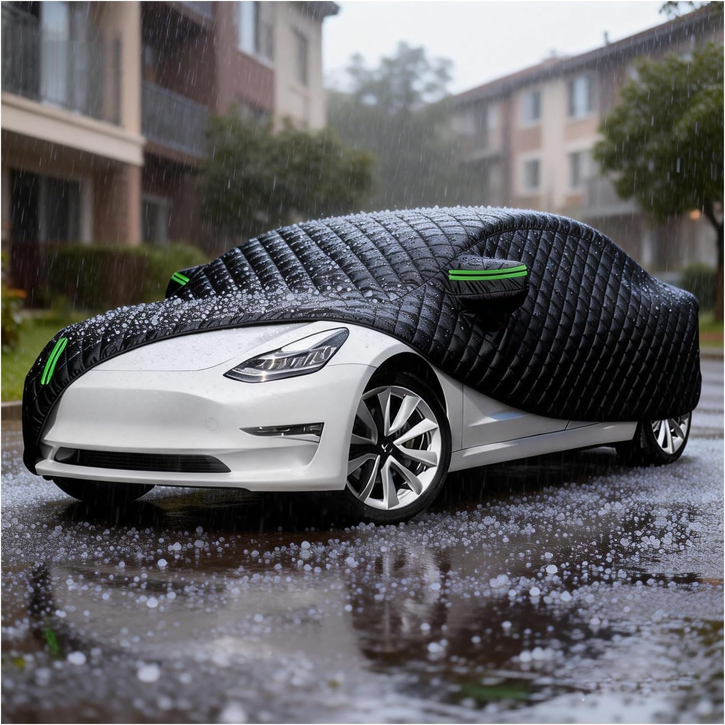 Hail Car Cover Protection Compatible with Ford F150 F250 F350 Ram 1500,Car Hail Cover,Hail with Cotton,for Snow Rain Dust Hail Protection,Fit Truck Length 230-242 inch