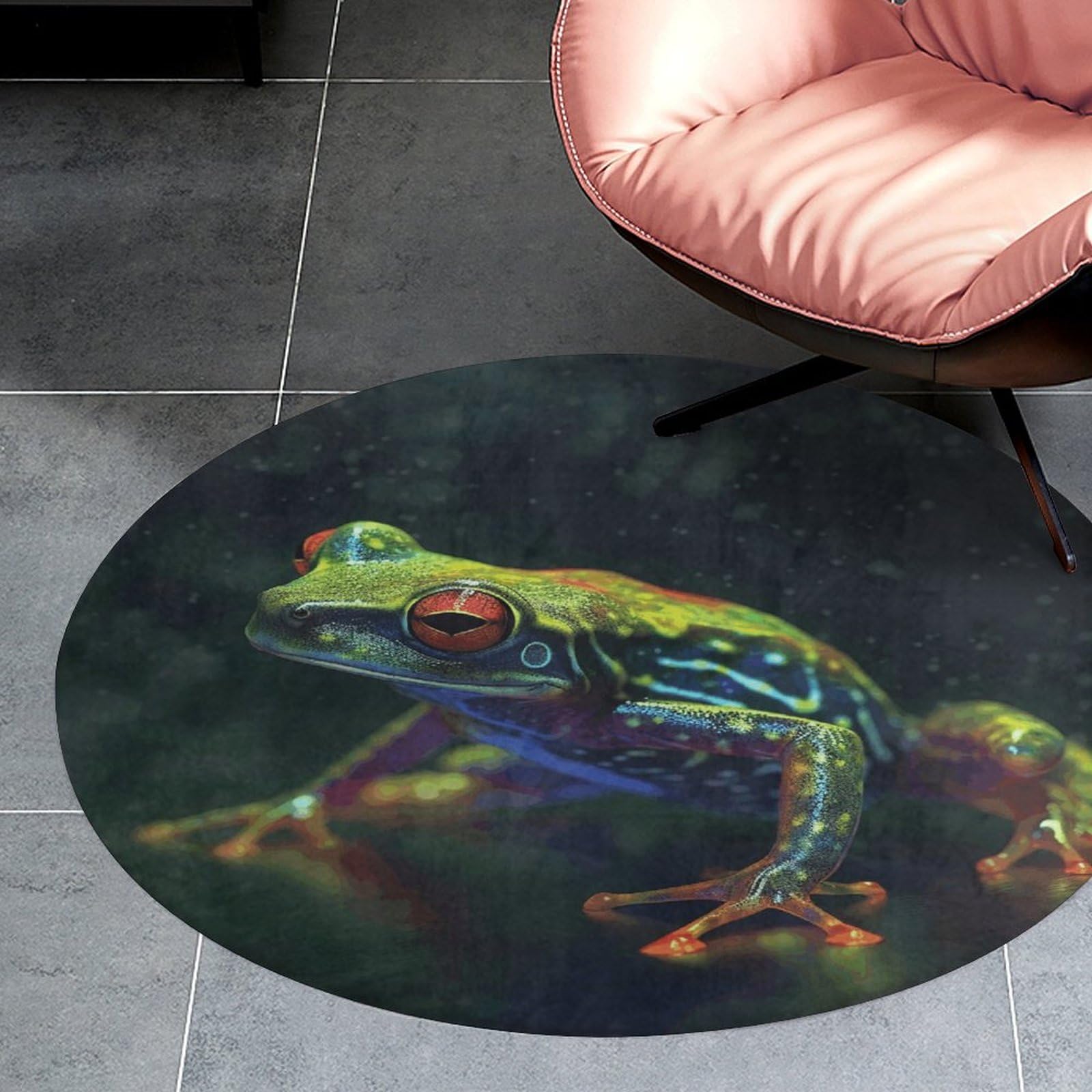 Tapis absorbant antidérapant rond pour éviter les glissades en cuisine