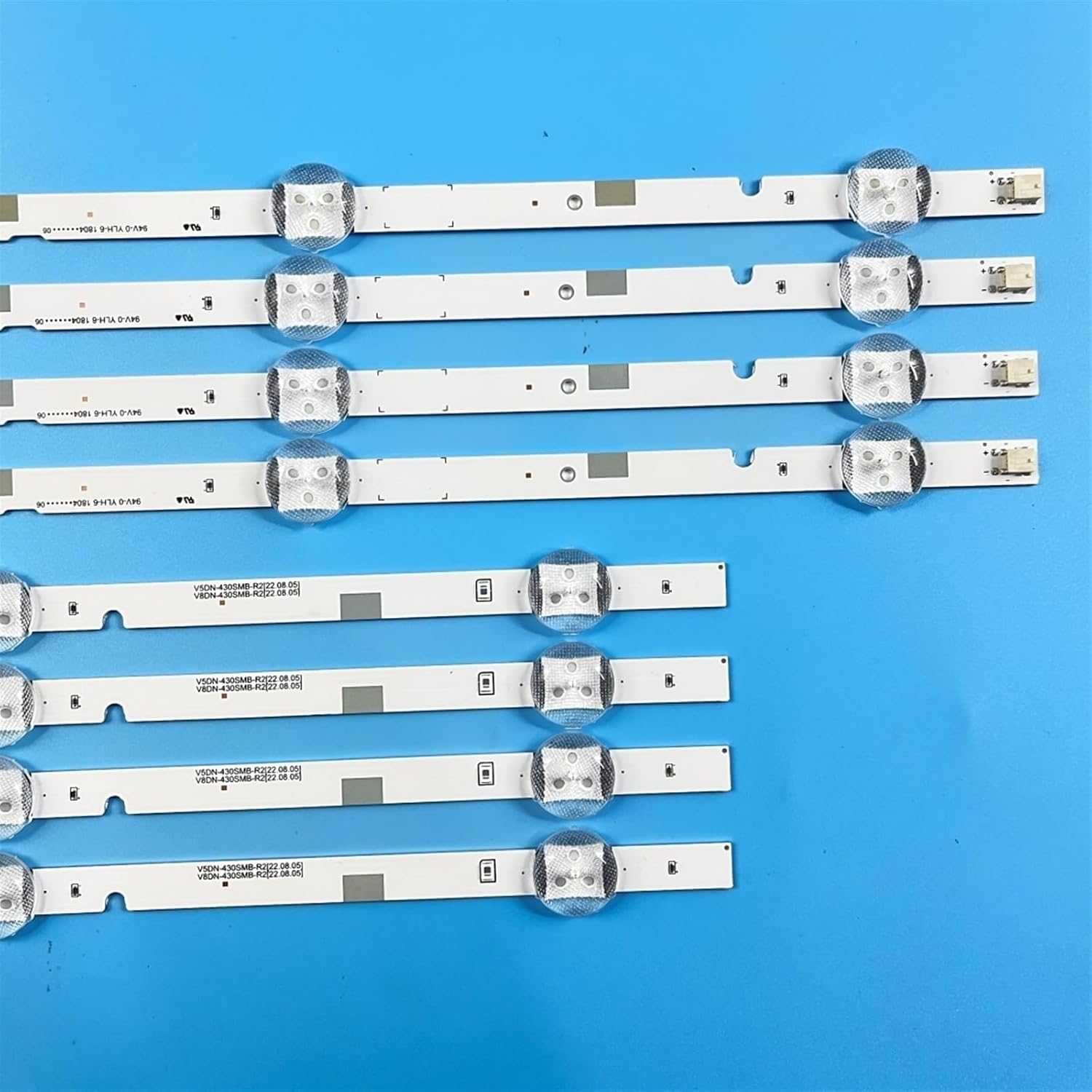 Backlight Bar Compatible with V8DN-430SMA-R0 430SMB UE43N5300AU UE43N5000 UN43J5290 UN43T5300 BN96-46570A 46571A HG43AD570S(Kit 80pcs for 10 TV)