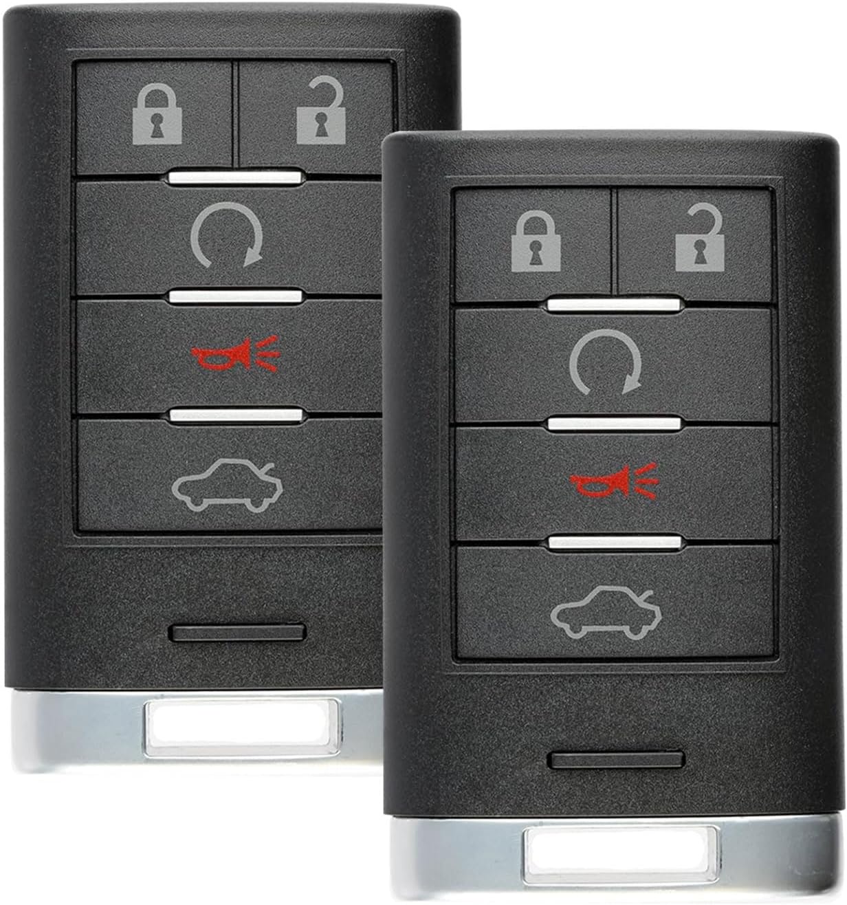 Smart Car Key Fob Replacement for Cadillac STS 2008-2010, CTS 2009-2014, CTS Coupe 2014 Keyless Entry Remote 315MHZ M3N5WY777A (Pair)