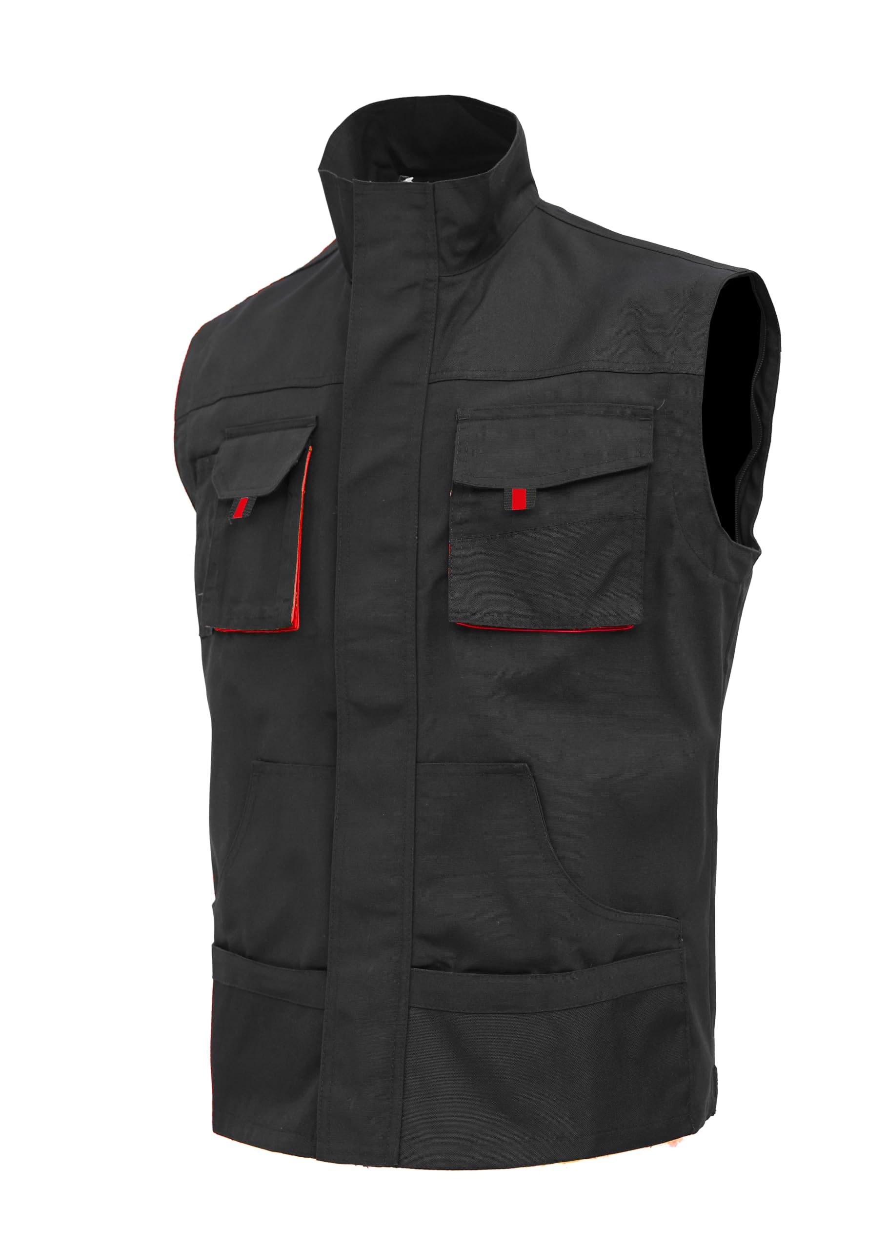 WORK IDEA Herren-Arbeitsjacke mit mehreren Taschen, strapazierfähigem Canvas